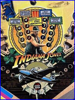 NEW 2008 Stern Pinball INDIANA JONES PROTOTYPE / SAMPLE Wood Playfield 45x 20