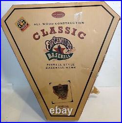 (NEWithINCOMPLETE) Classic Old Century Wooden Baseball Pinball Style Game OPEN BOX