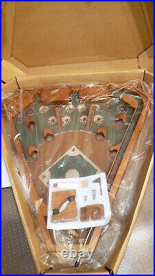 (NEWithINCOMPLETE) Classic Old Century Wooden Baseball Pinball Style Game OPEN BOX