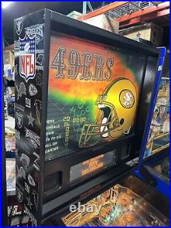NFL 49ers Oakland Raiders Pinball Machine Stern Free Shipping