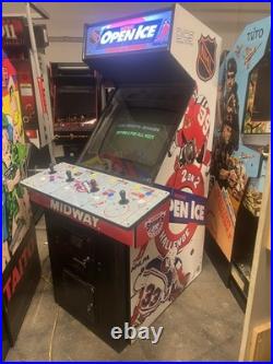NHL OPEN ICE ARCADE MACHINE by MIDWAY 1995 4 PLAYER (Excellent Condition)