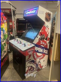 NHL OPEN ICE ARCADE MACHINE by MIDWAY 1995 4 PLAYER (Excellent Condition)