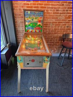 NICE 1958 Williams SOCCER KICK-OFF pinball machine Shopped LED'ed Ships FREE