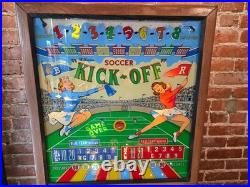 NICE 1958 Williams SOCCER KICK-OFF pinball machine Shopped LED'ed Ships FREE