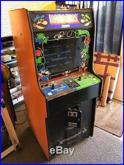 NINTENDO MARIO BROS. Arcade Game Working Machine Original WIDE BODY Cabinet