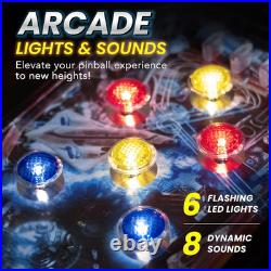 New Era Pinball Game Black Interactive Tabletop or Floor Arcade Pinball Machin