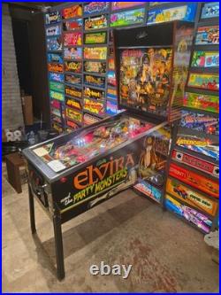 Nice 1989 Bally ELVIRA pinball machine Shopped LED'ed FREE SHIPPING Nice 1989 Bally ELVIRA pinball machine Shopped LED'ed FREE SHIPPING