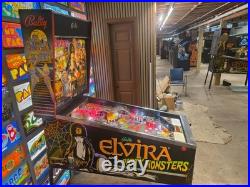 Nice 1989 Bally ELVIRA pinball machine Shopped LED'ed FREE SHIPPING Nice 1989 Bally ELVIRA pinball machine Shopped LED'ed FREE SHIPPING