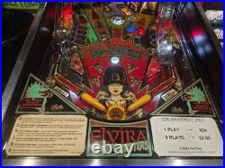 Nice 1989 Bally ELVIRA pinball machine Shopped LED'ed FREE SHIPPING