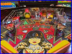 Nice 1989 Bally ELVIRA pinball machine Shopped LED'ed FREE SHIPPING