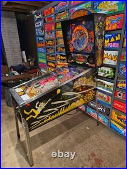 Nice 1991 Williams HURRICANE pinball machine Shopped LED'ed FREE SHIPPING