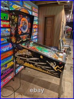 Nice 1991 Williams HURRICANE pinball machine Shopped LED'ed FREE SHIPPING