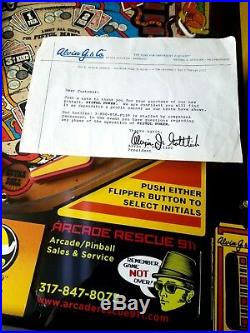Nice Pistol Poker Alvin G Pinball Rare 1 Of 200 Made