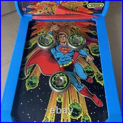 Nice Superman Spinball Pinball Game Mattel Works Vintage orig box 1G43