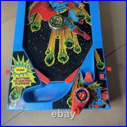 Nice Superman Spinball Pinball Game Mattel Works Vintage orig box 1G43