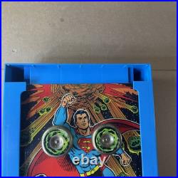 Nice Superman Spinball Pinball Game Mattel Works Vintage orig box 1G43