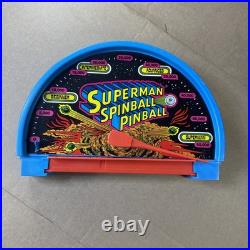 Nice Superman Spinball Pinball Game Mattel Works Vintage orig box 1G43