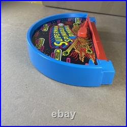 Nice Superman Spinball Pinball Game Mattel Works Vintage orig box 1G43