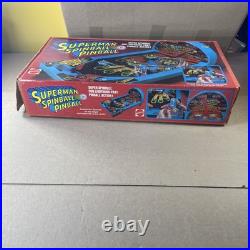 Nice Superman Spinball Pinball Game Mattel Works Vintage orig box 1G43