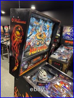 No Fear Pinball Machine Williams 1995 LEDS Free Ship Orange County Pinballs No Fear Pinball Machine Williams 1995 LEDS Free Ship Orange County Pinballs