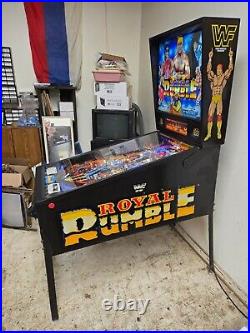 Nr Mint 1994 Data East WWF ROYAL RUMBLE widebody pinball Shopped LEDs-SHIPS FREE