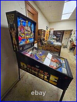 Nr Mint 1994 Data East WWF ROYAL RUMBLE widebody pinball Shopped LEDs-SHIPS FREE