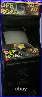 OFF ROAD ARCADE MACHINE by LELAND 1989 IVAN STEWART (w. TRAK PACK) RARE