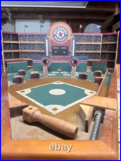 Old Century Baseball Home Run Wooden Tabletop Pinball Game