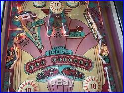 Old Chicago Pinball Machine Coin Op Bally 1976 Free Shipping John Dillinger