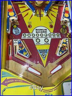 Olympics Pinball Machine Coin Op Chicago Coin 1975 Free Shipping