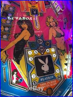 One of a Kind 1970's Bally Playboy Pinball Machine, Amazing Art Piece