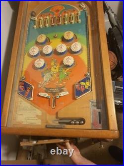 Orginal 1930's 1940 Wooden Rail gambling pinball machine
