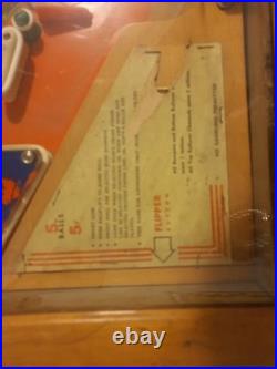 Orginal 1930's 1940 Wooden Rail gambling pinball machine