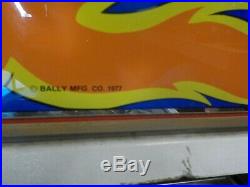 Original 1977 Bally's Evel Knievel S. S. Pinball Machine Original Graphics