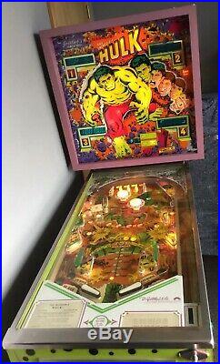Original Gotteibs Marvels The Incredible Hulk Pinball Machine EUC