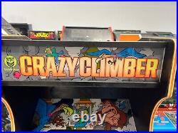 Original NICHIBUTSU Crazy Climber Arcade Game Restored Ultra Rare Deluxe Cabinet