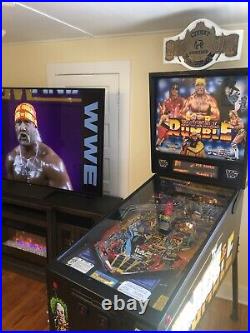 Original WWF Royal Rumble Data East 1994 Pinball Machine With Winged Eagle Belt