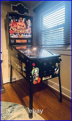 Original WWF Royal Rumble Data East 1994 Pinball Machine With Winged Eagle Belt