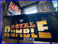 Original WWF Royal Rumble Data East 1994 Pinball Machine With Winged Eagle Belt