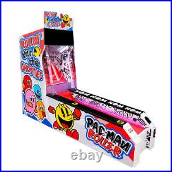 PAC MAN ROLLING with the GHOSTS SKEEBALL BOWLING Arcade Machine by BANDAI