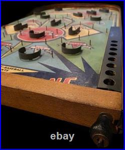 POOSH-M-UP 5 in 1 BASEBALL Bagatelle Put-n-Take Twenty-one Pennants FOR PARTS