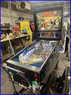 POPEYE SAVES the EARTH PINBALL MACHINE by BALLY 1994 (Excellent) RARE
