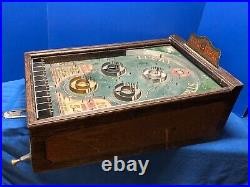 Pace Mfg Co Original LUCKY STRIKE Tabletop Wood Case 24 AS IS Coin Pinball Game