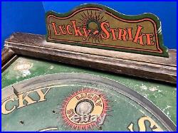 Pace Mfg Co Original LUCKY STRIKE Tabletop Wood Case 24 AS IS Coin Pinball Game