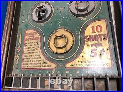 Pace Mfg Co Original LUCKY STRIKE Tabletop Wood Case 24 AS IS Coin Pinball Game