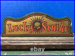 Pace Mfg Co Original LUCKY STRIKE Tabletop Wood Case 24 AS IS Coin Pinball Game