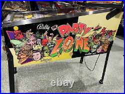 Party Zone Pinball Machine Bally 1991 Orange County Pinballs Clean Original