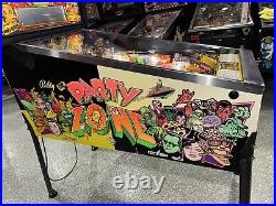 Party Zone Pinball Machine Bally 1991 Orange County Pinballs Clean Original