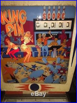 Pinball- Gottlieb KING PIN- EM- 1973- Works good, sought after pin
