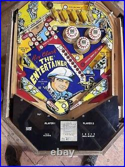 Pinball Machine 1977 Roy Clark, Hee Haw TV The entertainer Cocktail Tbl Style